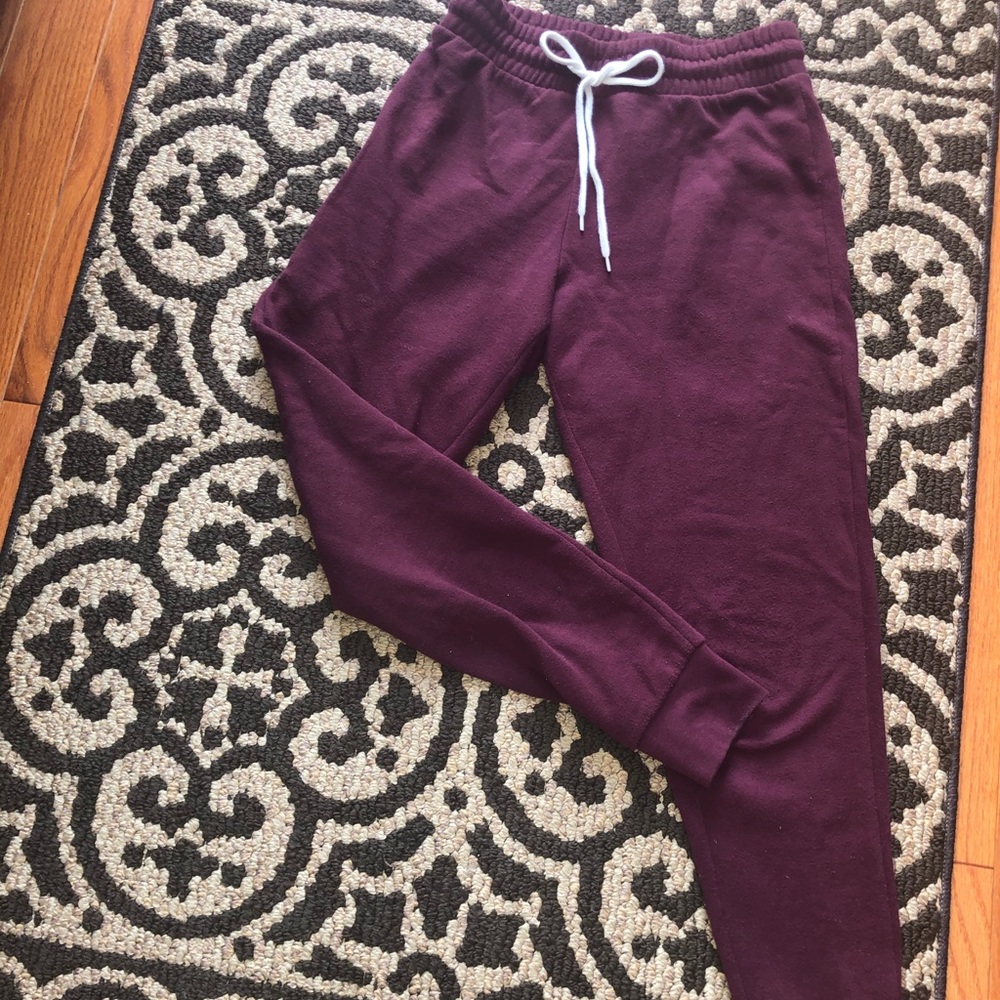 Maroon Comfy Joggers